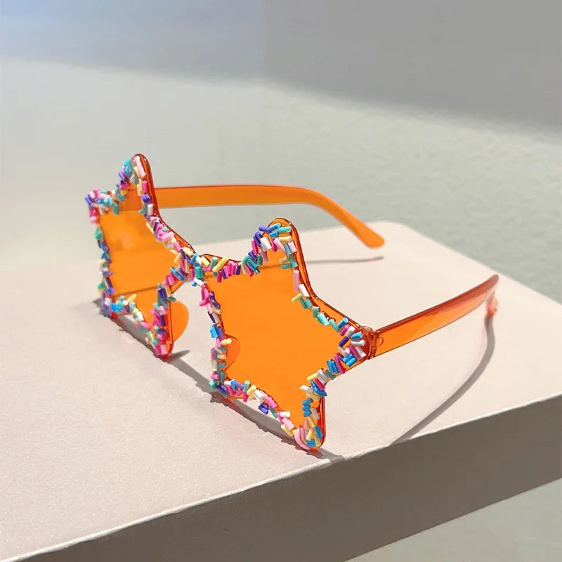 Star-Shaped Sunglasses | UV400 Gradient Beach &amp; Party Shades