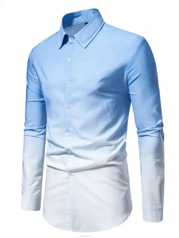 Men's Business Casual Printed Shirt-Bennys Beauty World