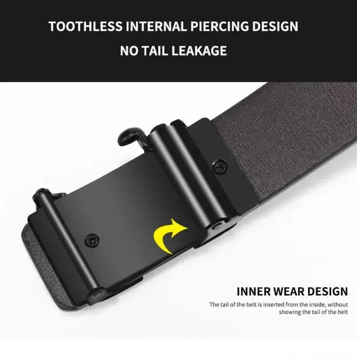New Product Belt MEN'S High Quality Toothless Automatic Buckle Casual Men Belt MEN'S Business Fashion Belt-Bennys Beauty World