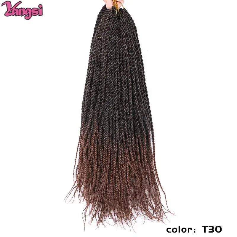 Full Star Pre-Twisted Crochet Braids – 30 Strands/Pack Synthetic Ombre Braiding Hair-braids-Bennys Beauty World