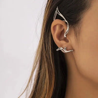 Elegant Sweet Elf Ear Cuffs Earrings Women Trendy Gold Color Wrap Ear Clip On Earrings-Jewelry-Bennys Beauty World