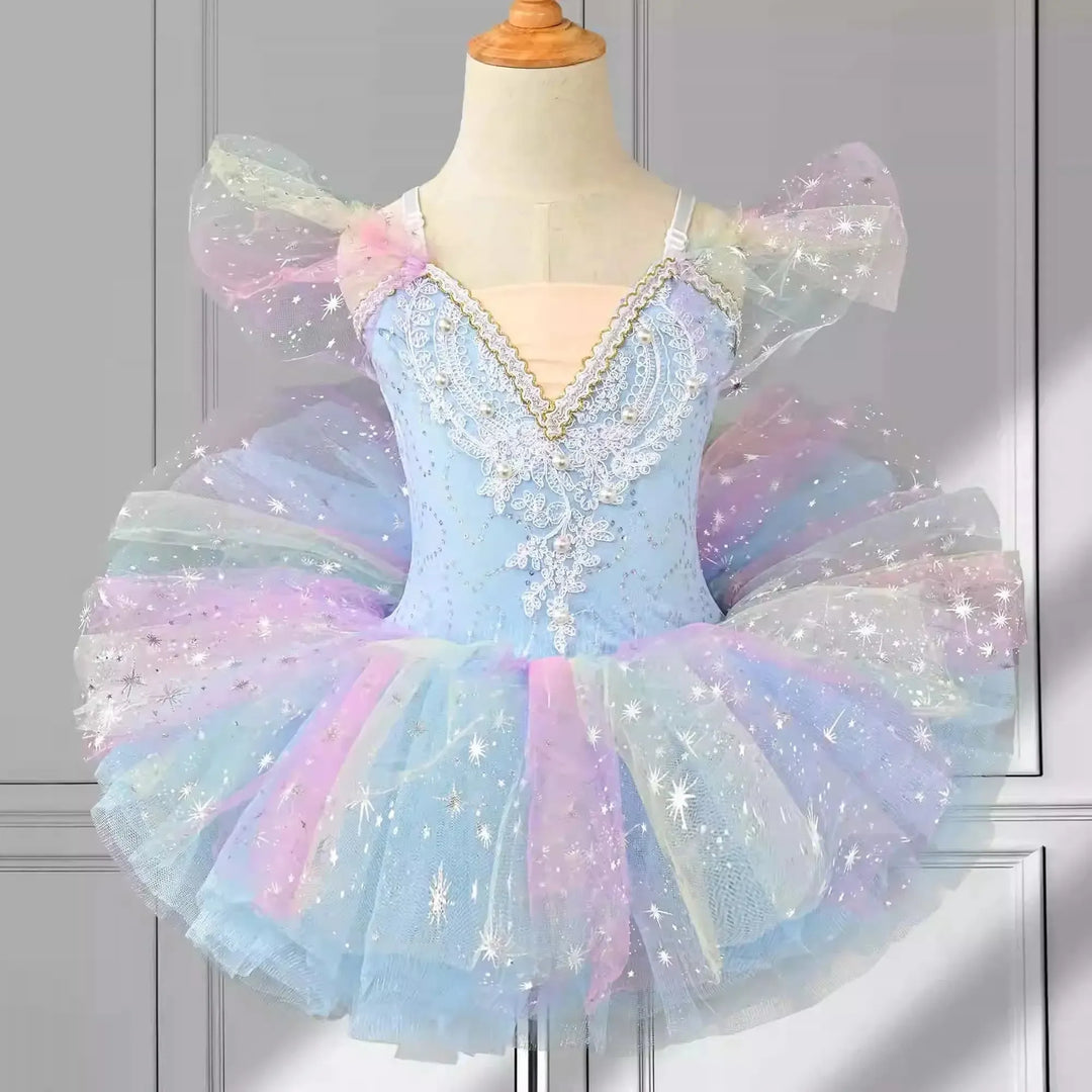 VIKITA Girls Flare Sleeve Princess Dress – Sizes 3T–10T - Bennys Beauty World