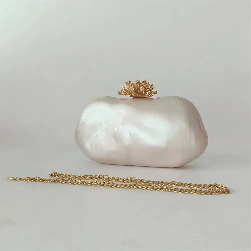 Acrylic Shell Clutch Bag – Women&