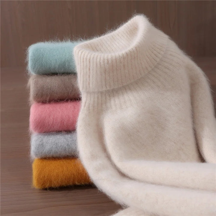 Women’s Cashmere High-Lapel Sweater