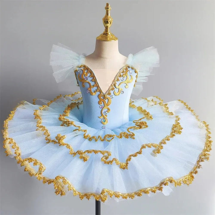 Girls Ballet Tutu Dress – Sleeveless Dance Leotard &amp; Skirt - Bennys Beauty World