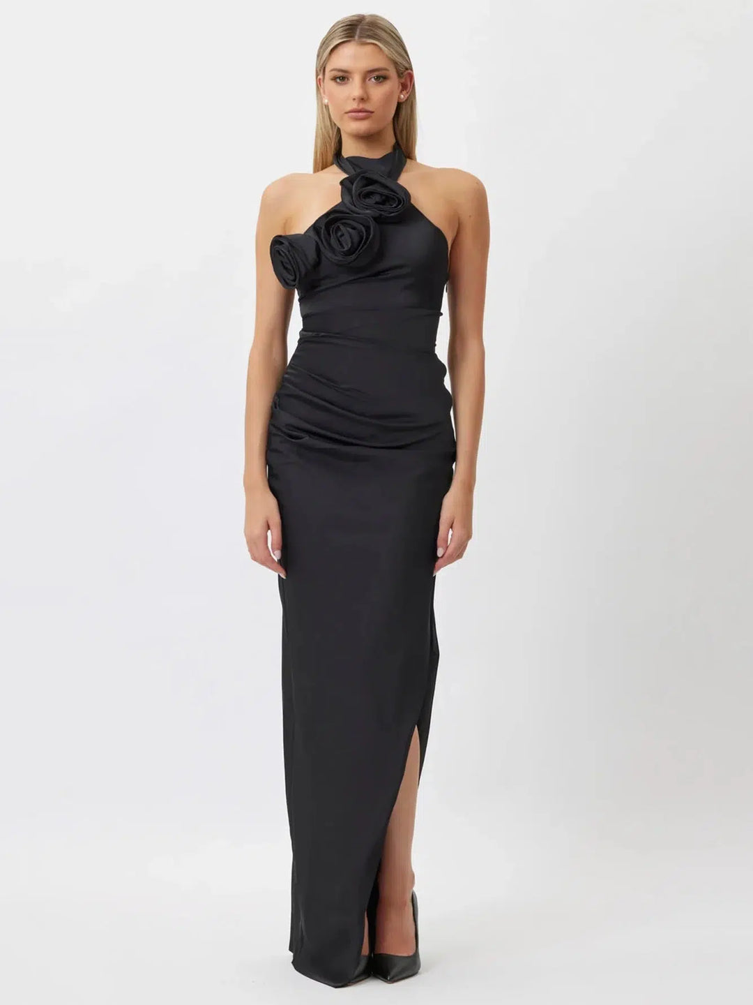 Turtle Neck Long Party Dress-dress-Bennys Beauty World