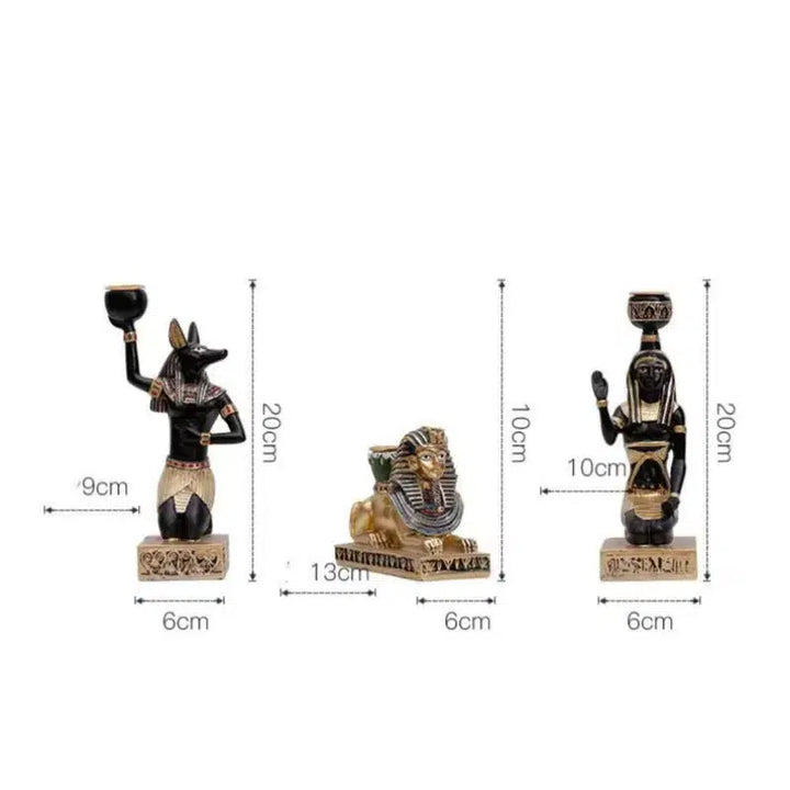 Resin Crafts Candleholder Egypt Anubis Sphinx Aromatherapy Candle Holders Decorative Handicraft Ornaments Home Decoration-Arlik interiors