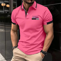 Fashion Boutique Men's Polo Shirt Summer Short sleeve Top-shirt-Bennys Beauty World