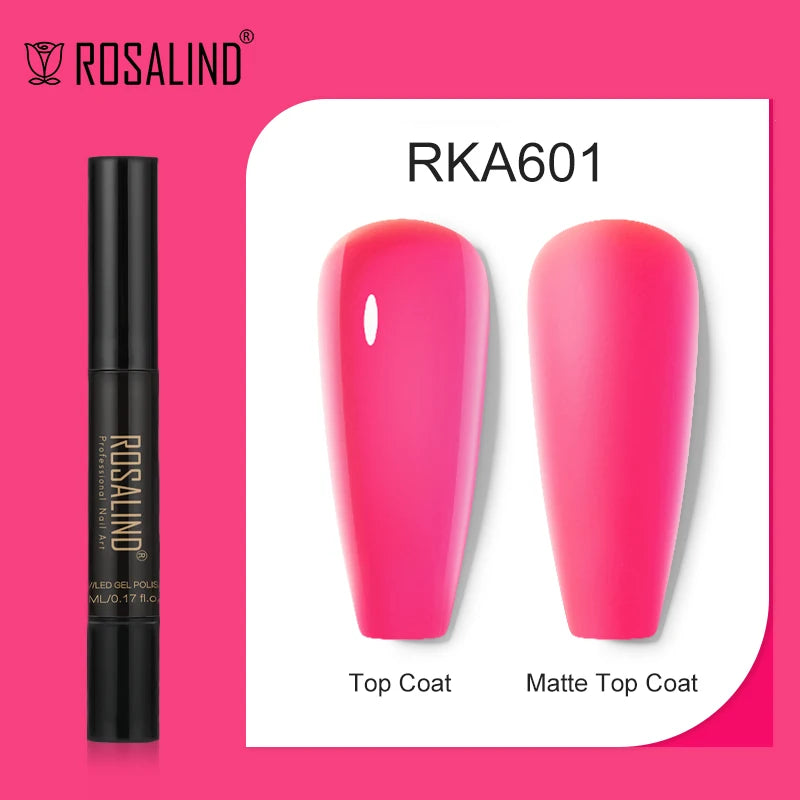 ROSALIND Nail Gel Pen Nail Gel Polish Soak Off UV LED Top Coat