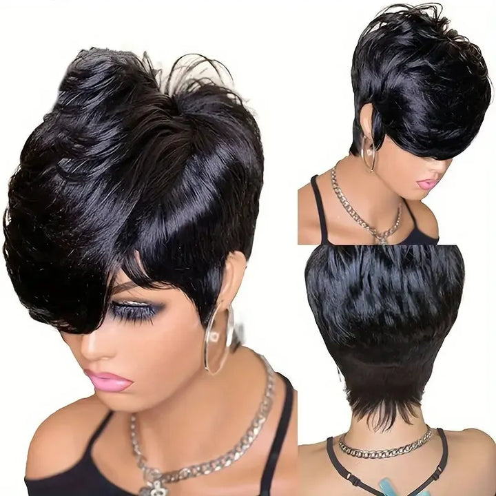 Pixie Cut Wig For Women Human Hair Short Wigs With Bangs-Wig-Bennys Beauty World