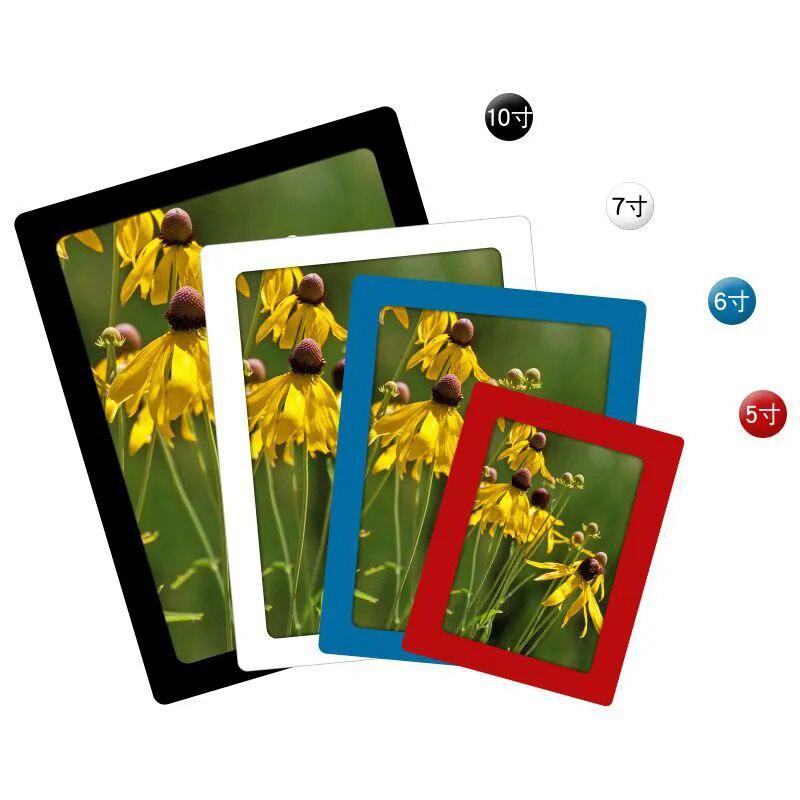 Perforation Free Photo Frame Colorful Magnetic Picture Frames Rubber Magnet Self Viscosity Photo Wall for Family DIY Home Decor-Arlik interiors