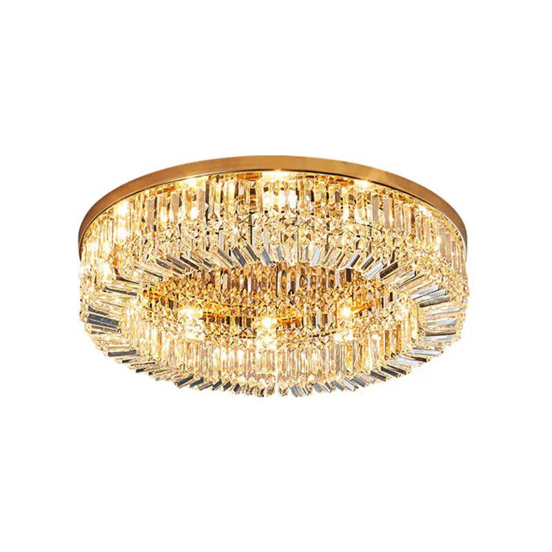 Minimalist Crystal Glass Round Ceiling Chandelier-Light Fixtures-Arlik interiors