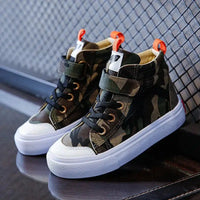 Childrens Casual Shoe Camouflage Boys Sneakers-Shoes-Bennys Beauty World