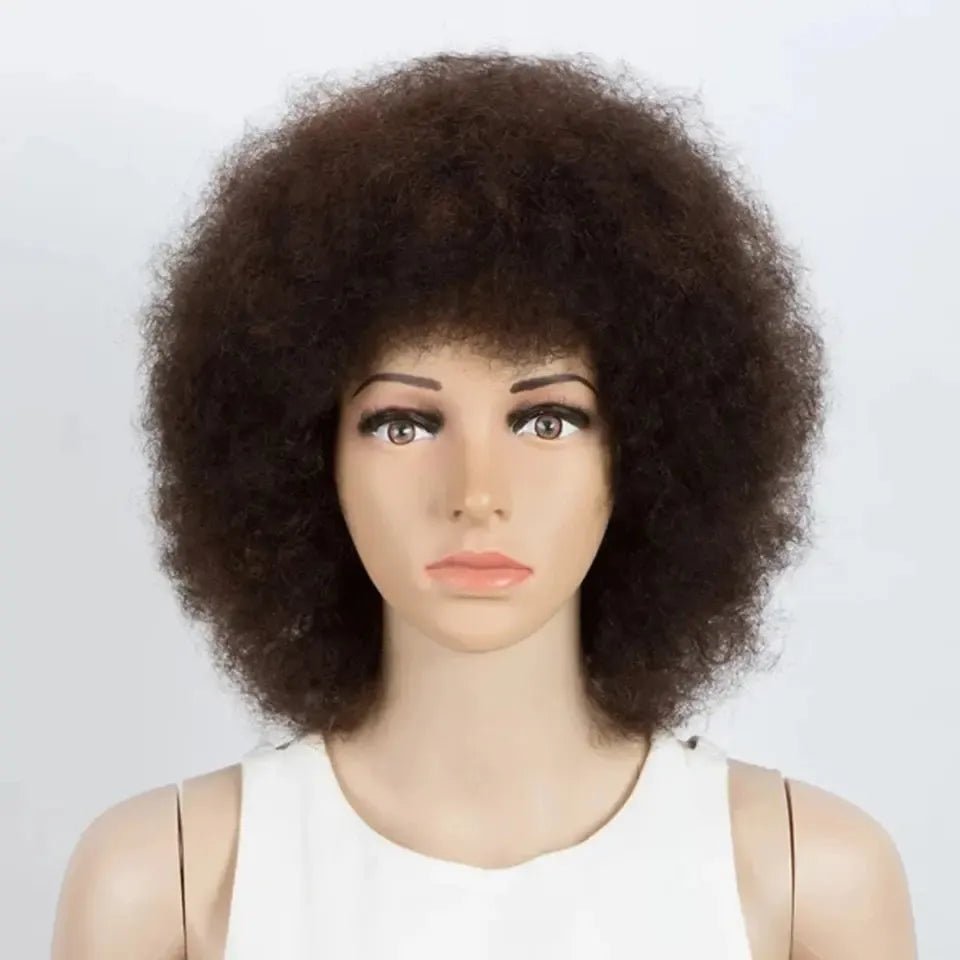 Brazilian Remy Afro Kinky Curly Bob Wig – 200% Density - Bennys Beauty World