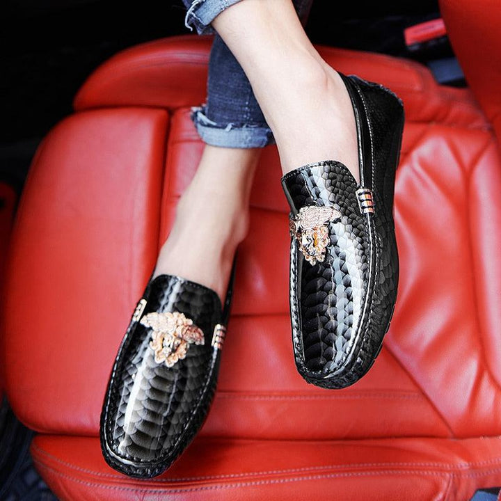 Men's Leather Casual Loafers Shoes-Shoes-Bennys Beauty World