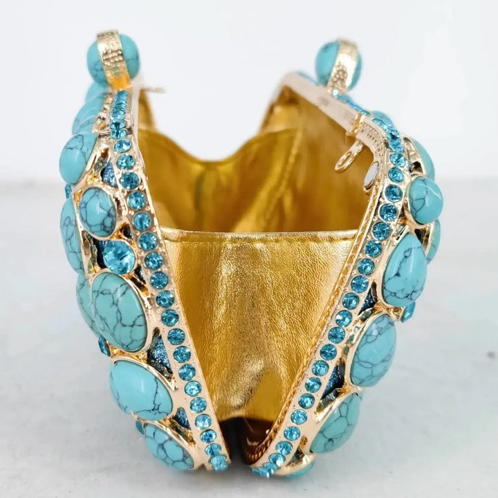 Crystal Minaudière Evening Clutch Bag – Women&