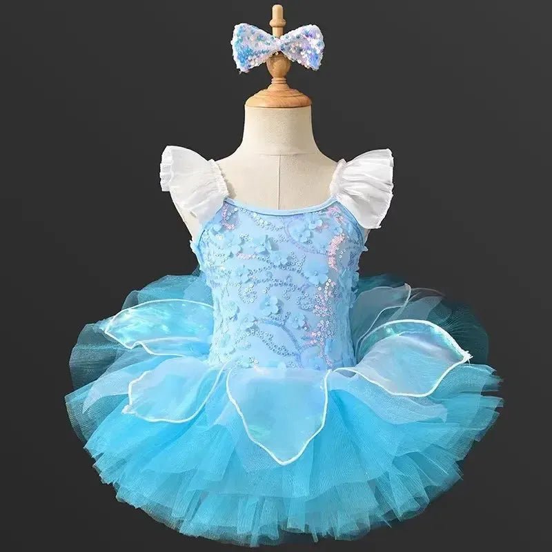 VIKITA Girls Flare Sleeve Princess Dress – Sizes 3T–10T - Bennys Beauty World