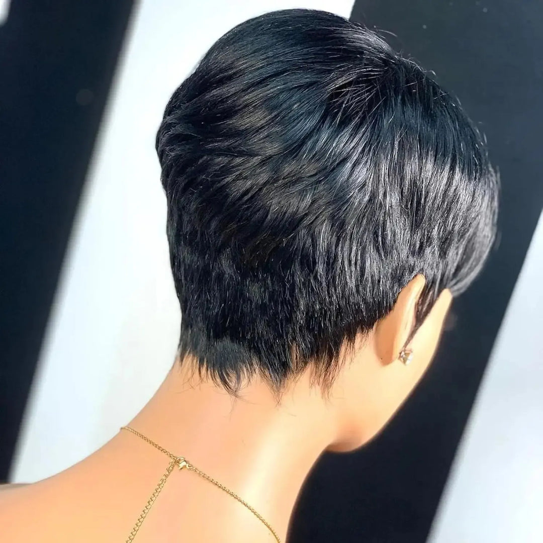 Pixie Cut wigs for Black Women Straight Human Hair Wigs - Bennys Beauty World