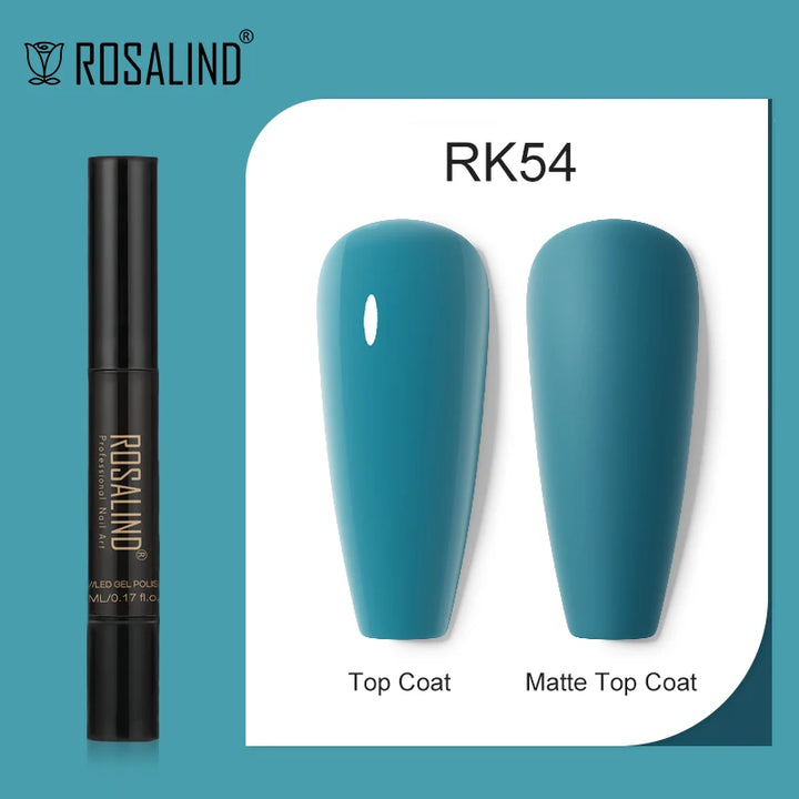 ROSALIND Nail Gel Pen Nail Gel Polish Soak Off UV LED Top Coat