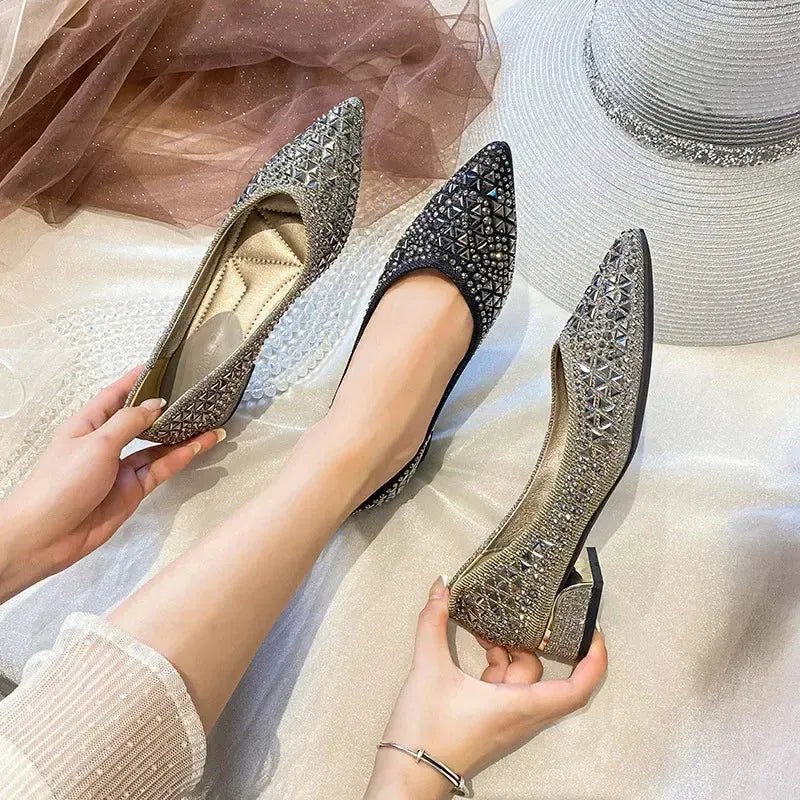 Bling Butterfly Pointed - Toe Ballet Flats - Bennys Beauty World