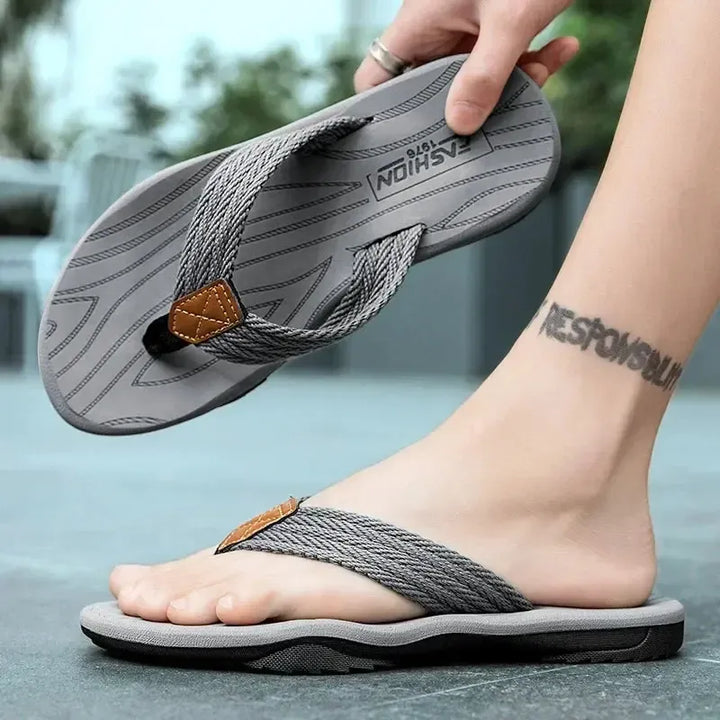 Fashion Mens Sandals Outdoor Soft Summer Slippers Size 39-46 Jumpmore Shoes Men Flip Flops Luxury Sandals 슬리퍼 Slides Men-Bennys Beauty World