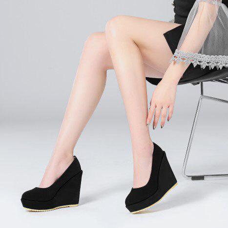 Women Wedge Suade Shoes-Shoes-Bennys Beauty World