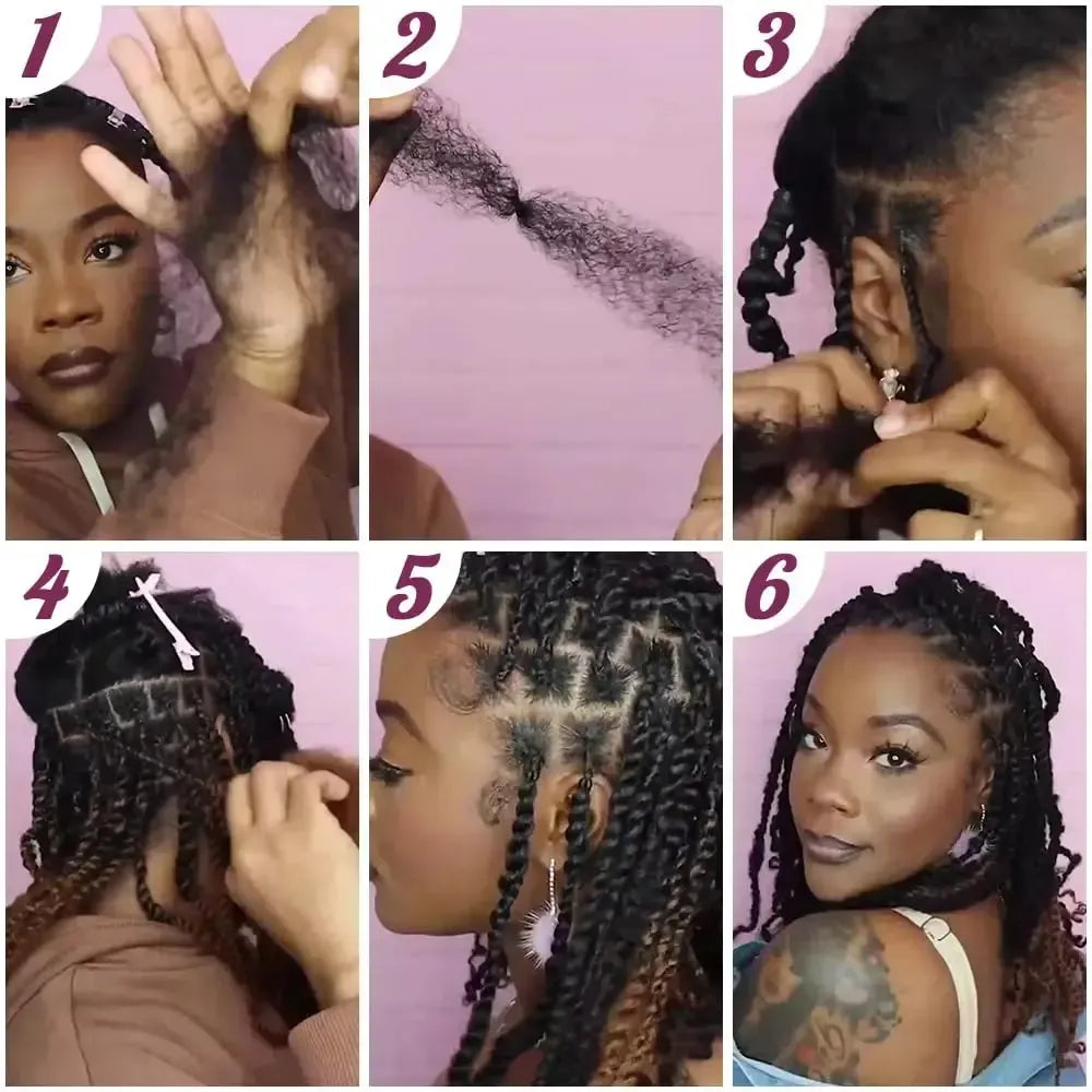 Brazilian Afro kinky Bulk Human Hair For Braiding Remy Hair-Hair Accessories-Bennys Beauty World