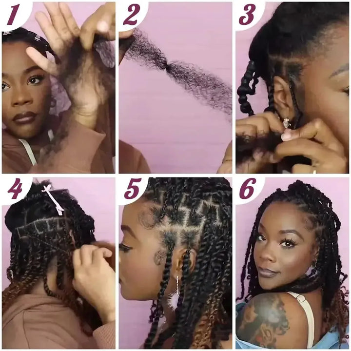 Brazilian Afro kinky Bulk Human Hair For Braiding Remy Hair-Hair Accessories-Bennys Beauty World