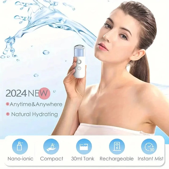 Portable Rechargeable Small Facial Steamer 30 ml
