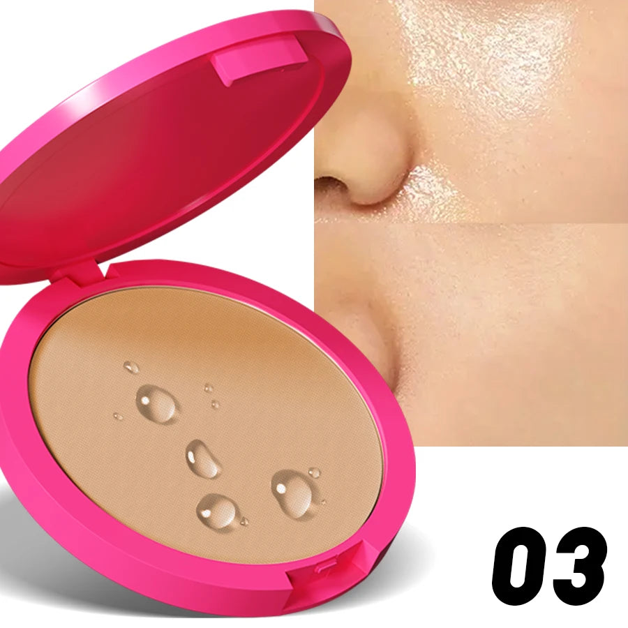 Natural Matte Pressed Powder Oil Control Brightening