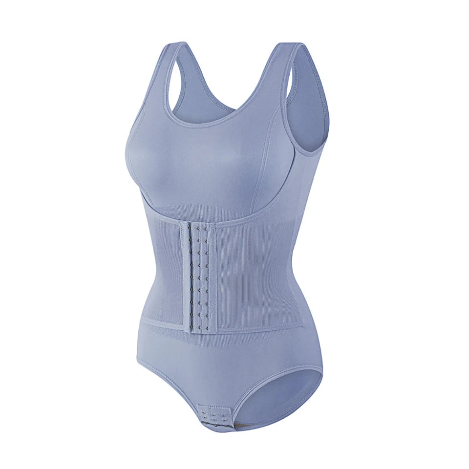 Bodysuit Shapewear With Zipper Belt For Women