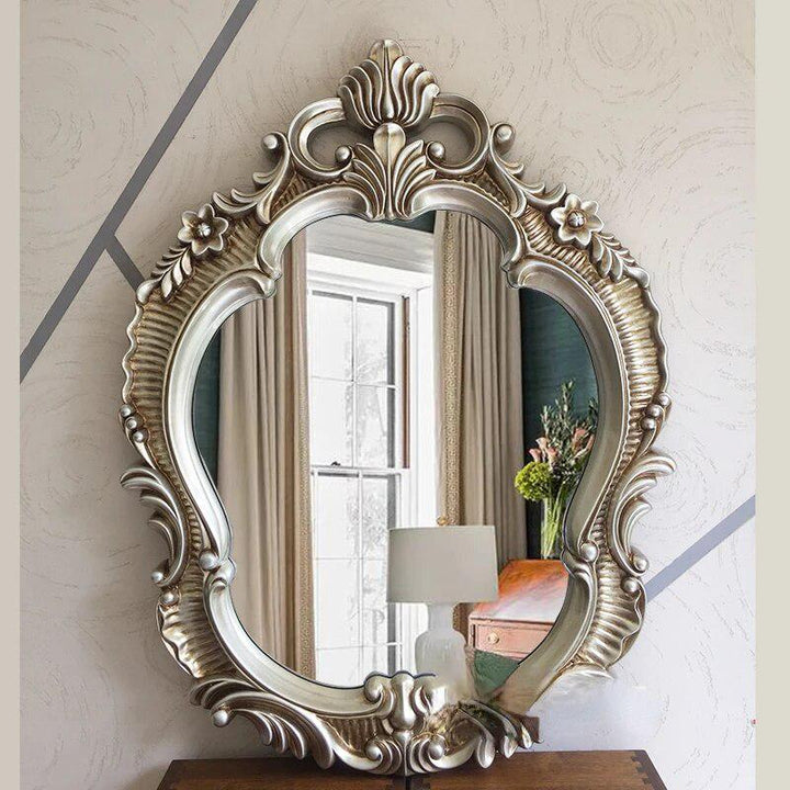 Large Decorative Mirror Wall Hanging Glasses Vintage Aesthetic Bathroom Decorative Mirror Makeup Specchio Da Parete Home Decor-Arlik interiors