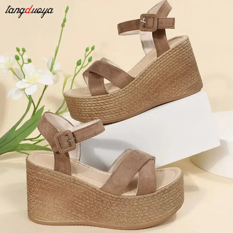 Women's Wedge High Heels Sandals