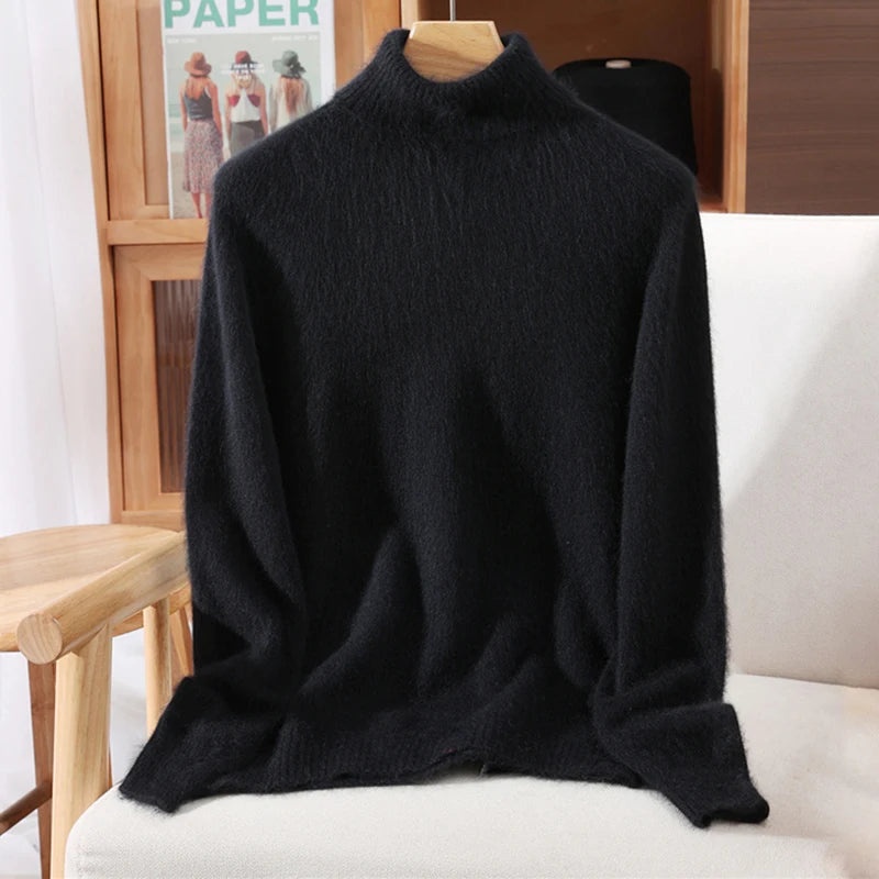 Women’s Cashmere High-Lapel Sweater