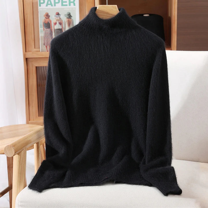 Women’s Cashmere High-Lapel Sweater