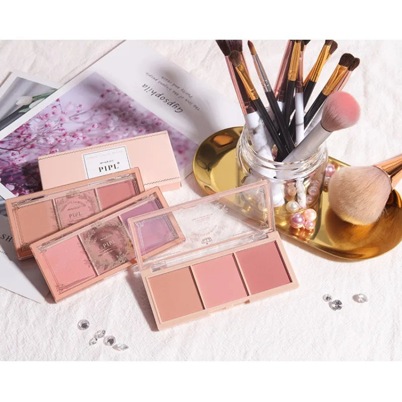 Three-colour Blush Natural Color