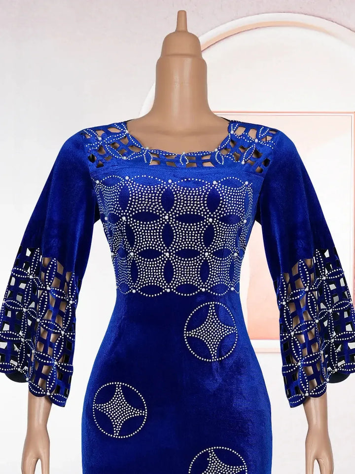Plus Size African Party Dresses for Women-Dresses-Bennys Beauty World