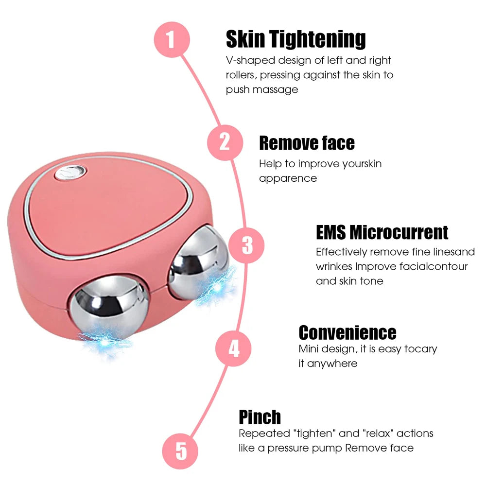 Microcurrent Face Lift Machine Face Roller Massager
