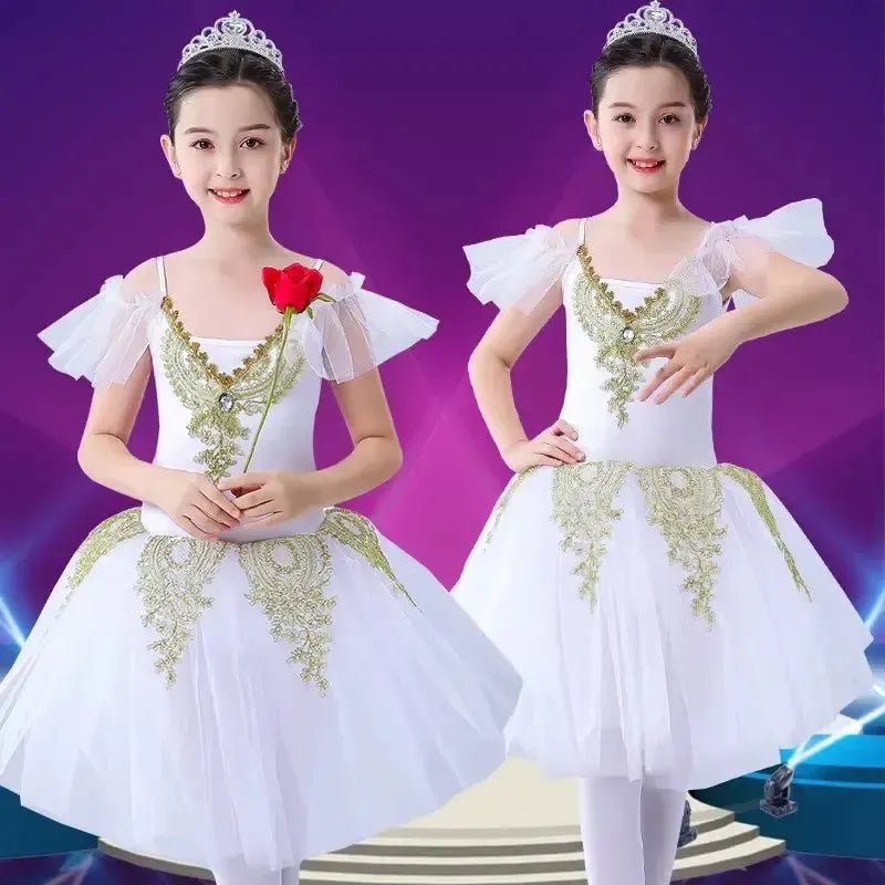 VIKITA Girls Flare Sleeve Princess Dress – Sizes 3T–10T - Bennys Beauty World