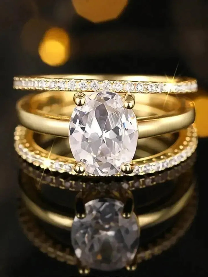 925 Sterling Silver Zircon Ring – Women&