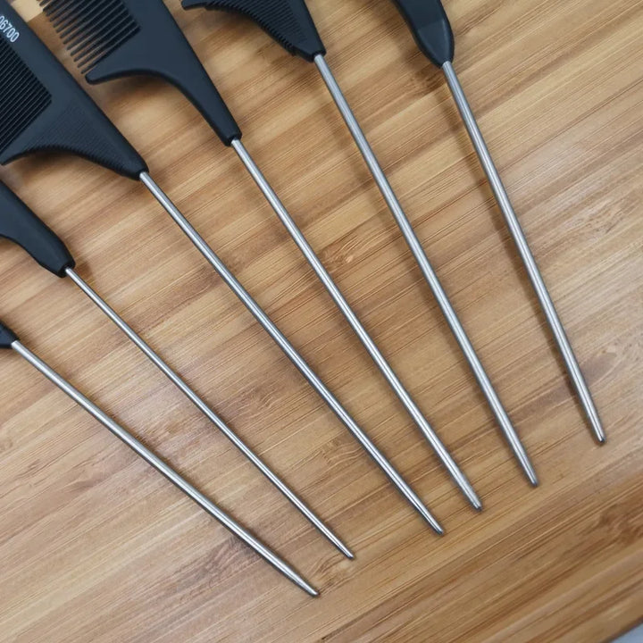 Professional Hair Tail Combs Stainless Steel