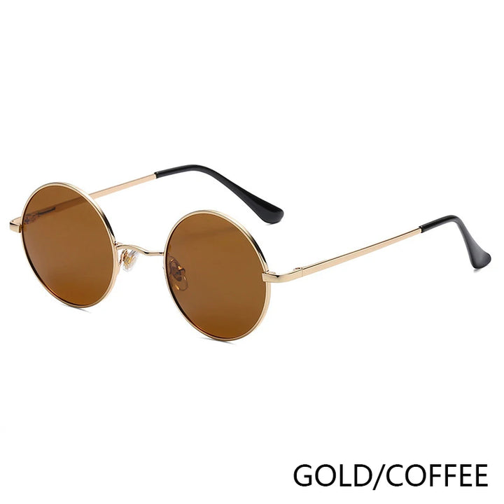 Retro Round Polarized Sunglasses | UV400 Metal Frame Unisex