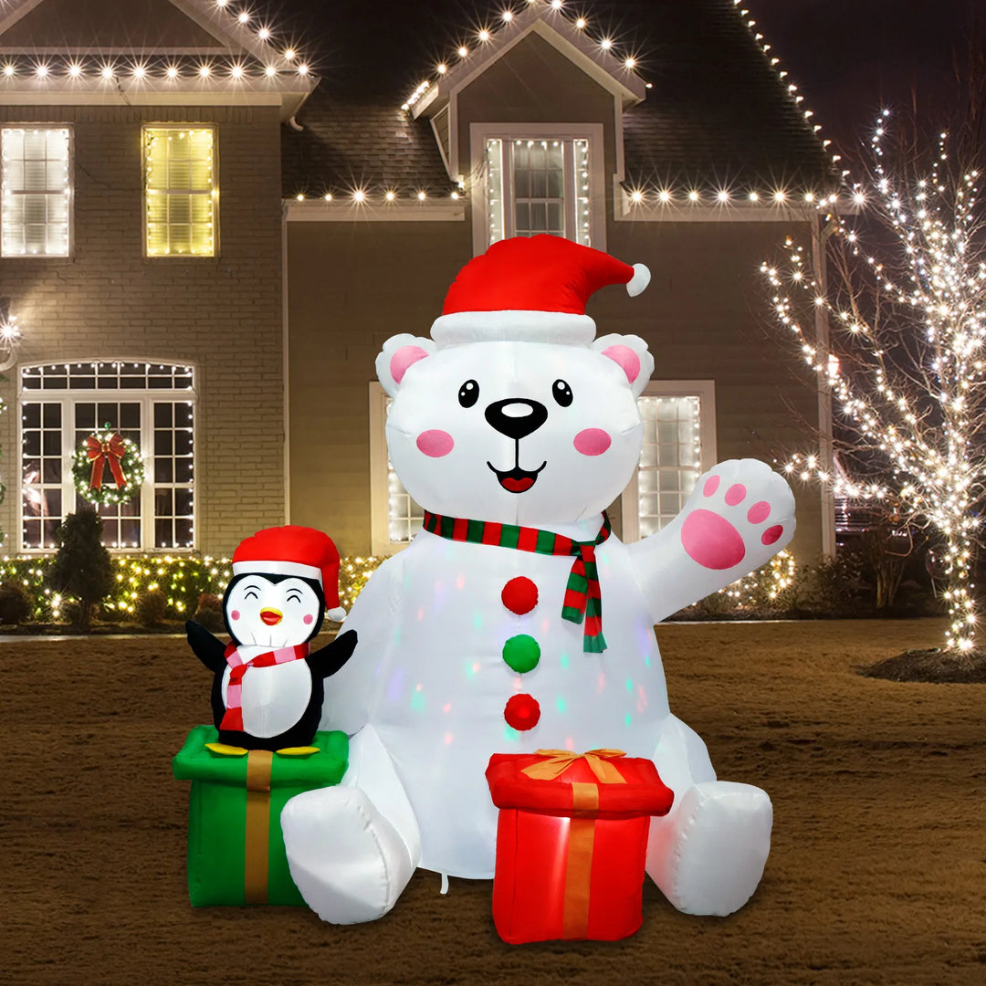 6 FT Christmas Inflatables Outdoor Decorations - Bennys Beauty World
