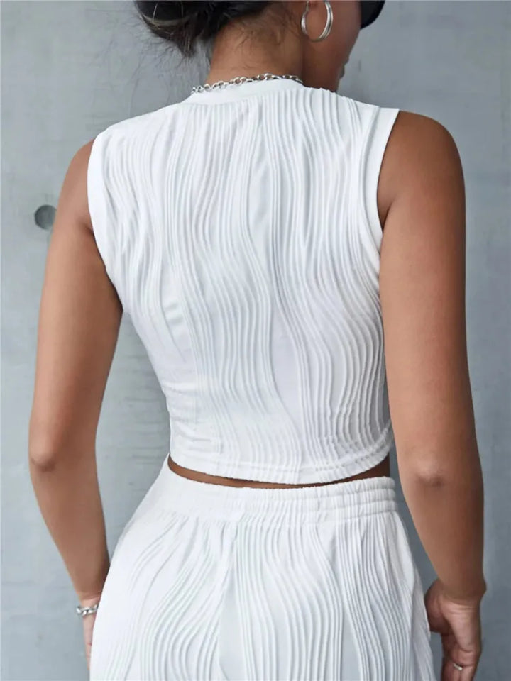 Women's Casual Sleeveless Rib Knit Tank Top