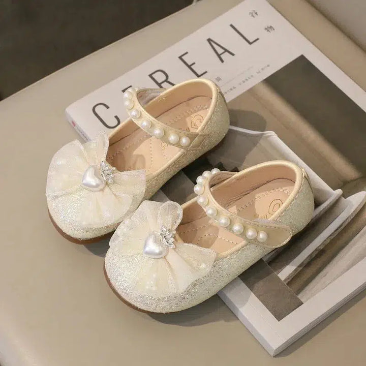 Spring Princess Shoes Elegant Lace Bowknot Children's Leather Shoes-Shoes-Bennys Beauty World