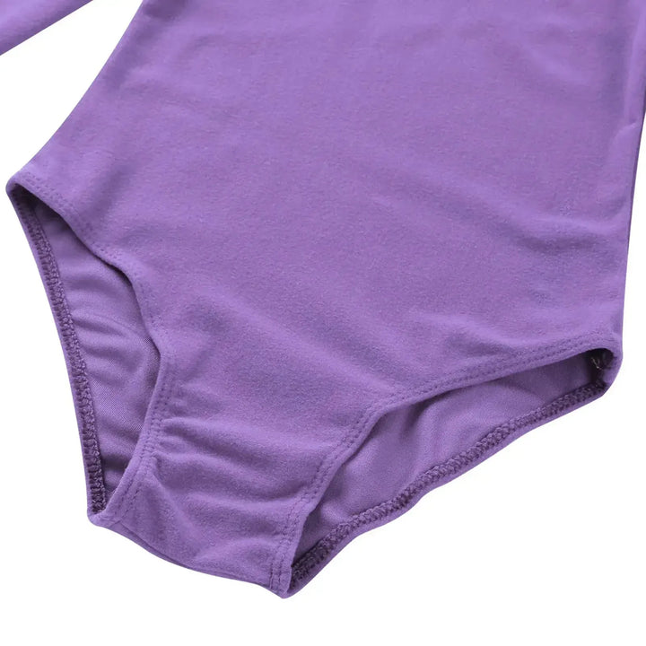 Girls Long Sleeve Ballet Leotard – Gymnastics Bodysuit - Bennys Beauty World