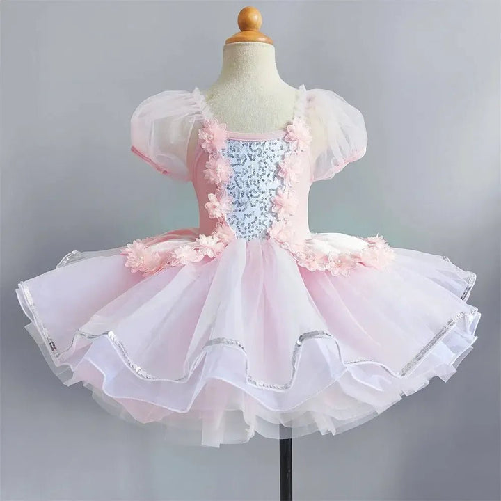 Girls Ballet Tutu Dress – Sleeveless Dance Leotard &amp; Skirt - Bennys Beauty World