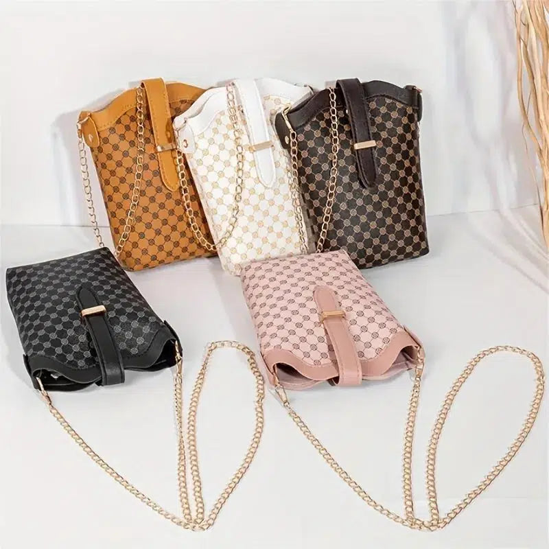 Polka Dot Print Casual Shoulder Bag-Handbags-Bennys Beauty World