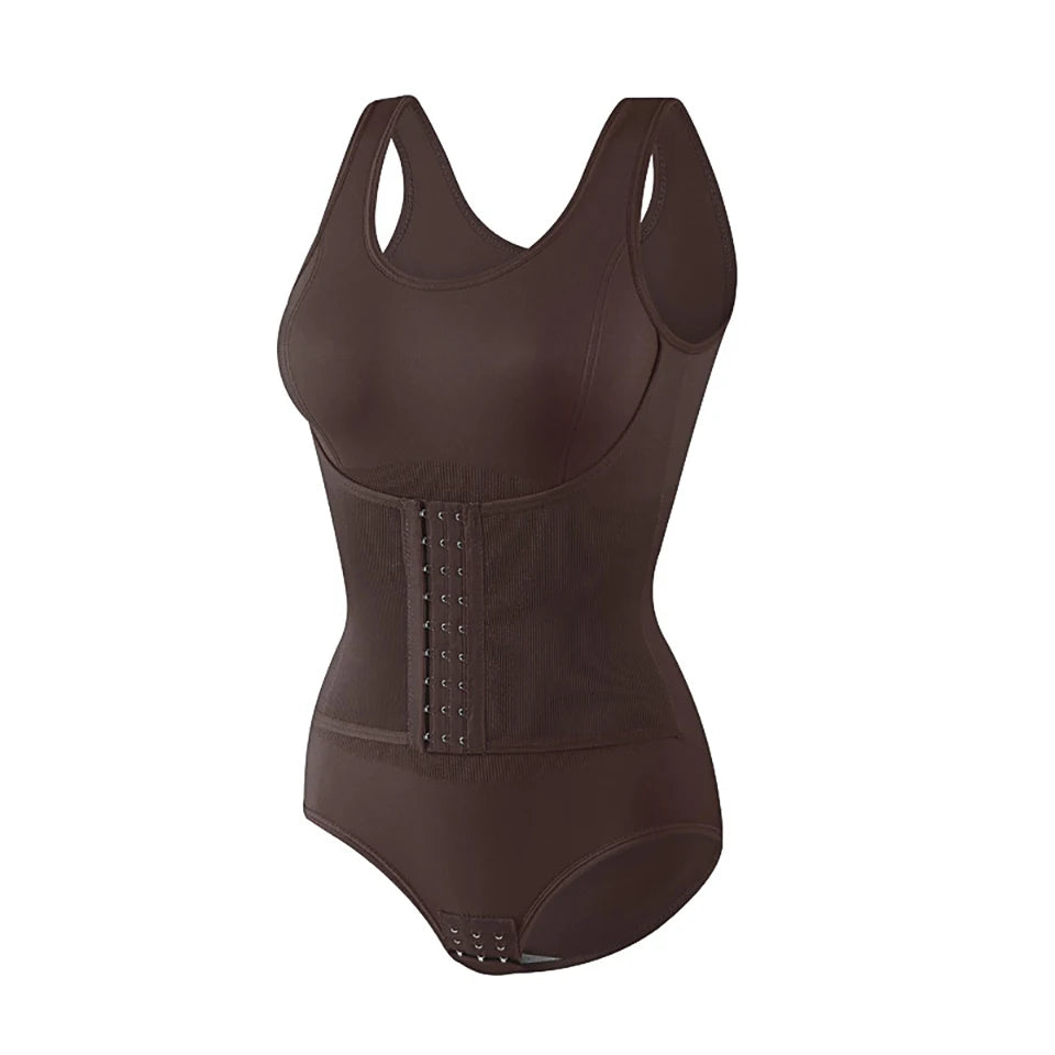 Bodysuit Shapewear With Zipper Belt For Women