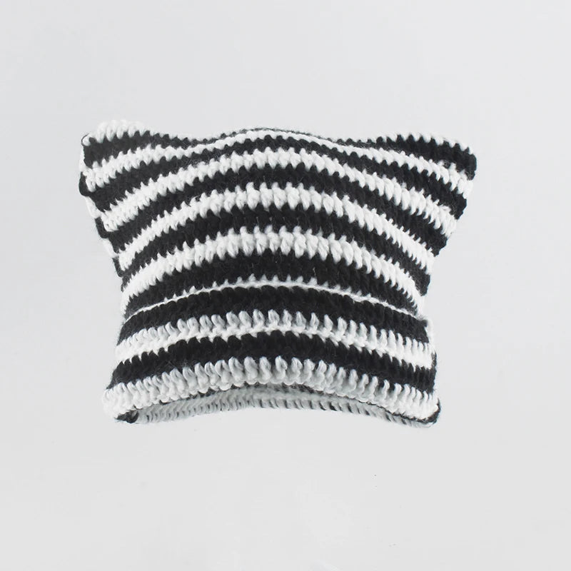 Women Girls Autumn Winter Cute Cat Ears Cap